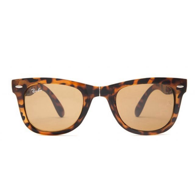 Ray Ban RB4105 Wayfarer Folding Sunglasses Tortoise/Light Brown