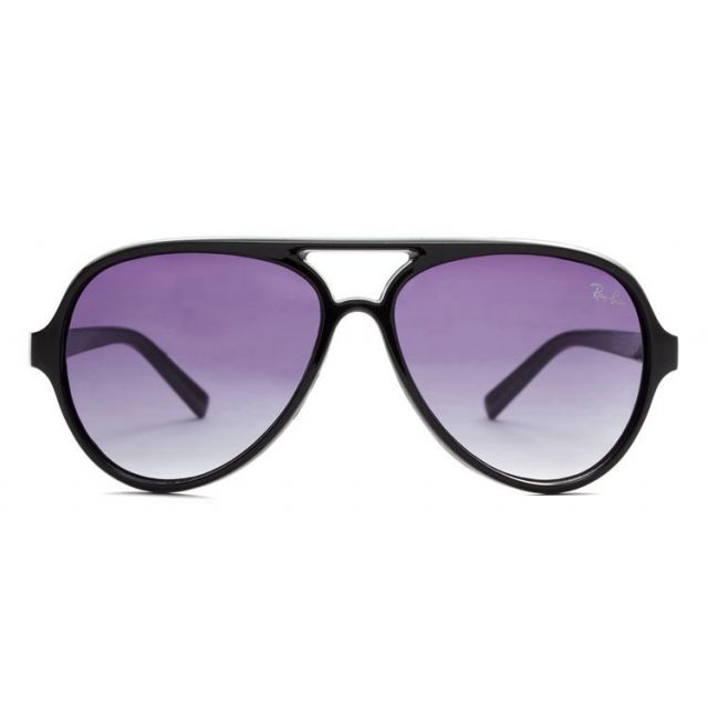 Ray Ban RB4125 Cats 5000 Sunglasses Black/Light Purple Gradient
