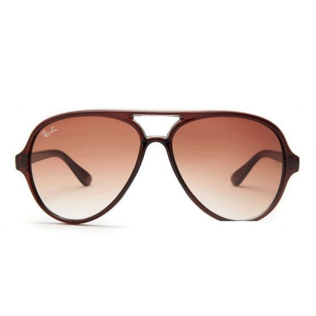 Ray Ban RB4125 Cats 5000 Sunglasses Brown/Clear Brown Gradient