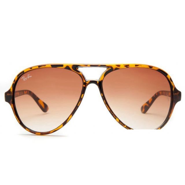 Ray Ban RB4125 Cats 5000 Sunglasses Tortoise/Light Brown Gradient