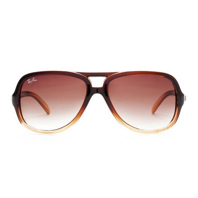 Ray Ban RB4162 Cats 5000 Sunglasses Brown/Light Ruby Gradient
