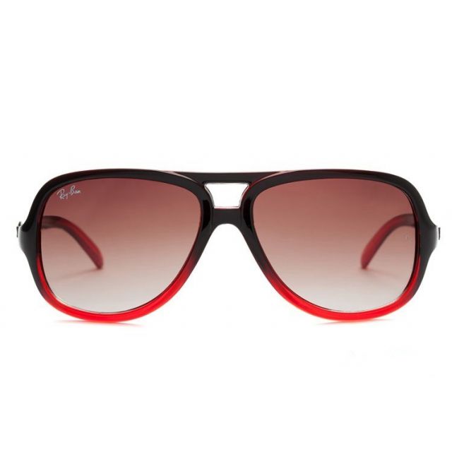 Ray Ban RB4162 Cats 5000 Sunglasses Red/Light Ruby Gradient