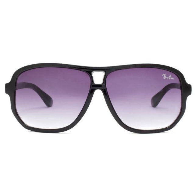 Ray Ban RB5819 Highstreet Sunglasses Black/Light Purple Gradient