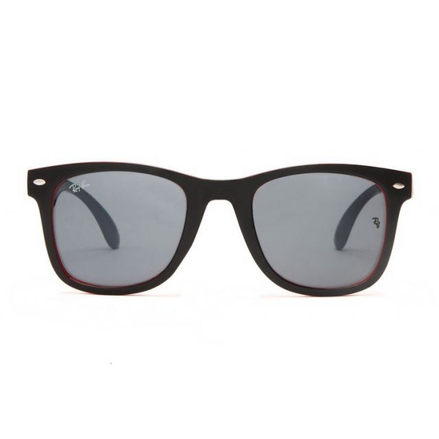 Ray Ban RB7788 Wayfarer Sunglasses Black with Red/Gray