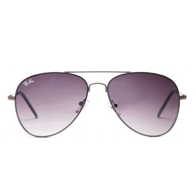 Ray Ban RB8212 Aviator Sunglasses Gray/crystal Purple Gradient