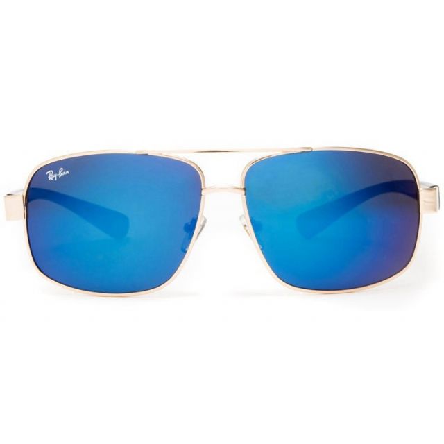 Ray Ban RB8813 Aviator Sunglasses Gold/Blue