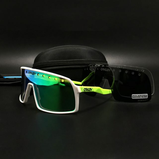 Oakley Sutro Sunglasses Green/White/Prizm Jade 